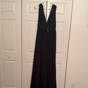 Lulu's Classic Black Maxi Dress